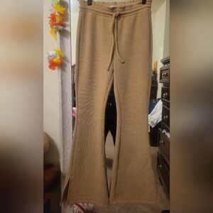 SO Camel Ribbed Knit Pants Sz S